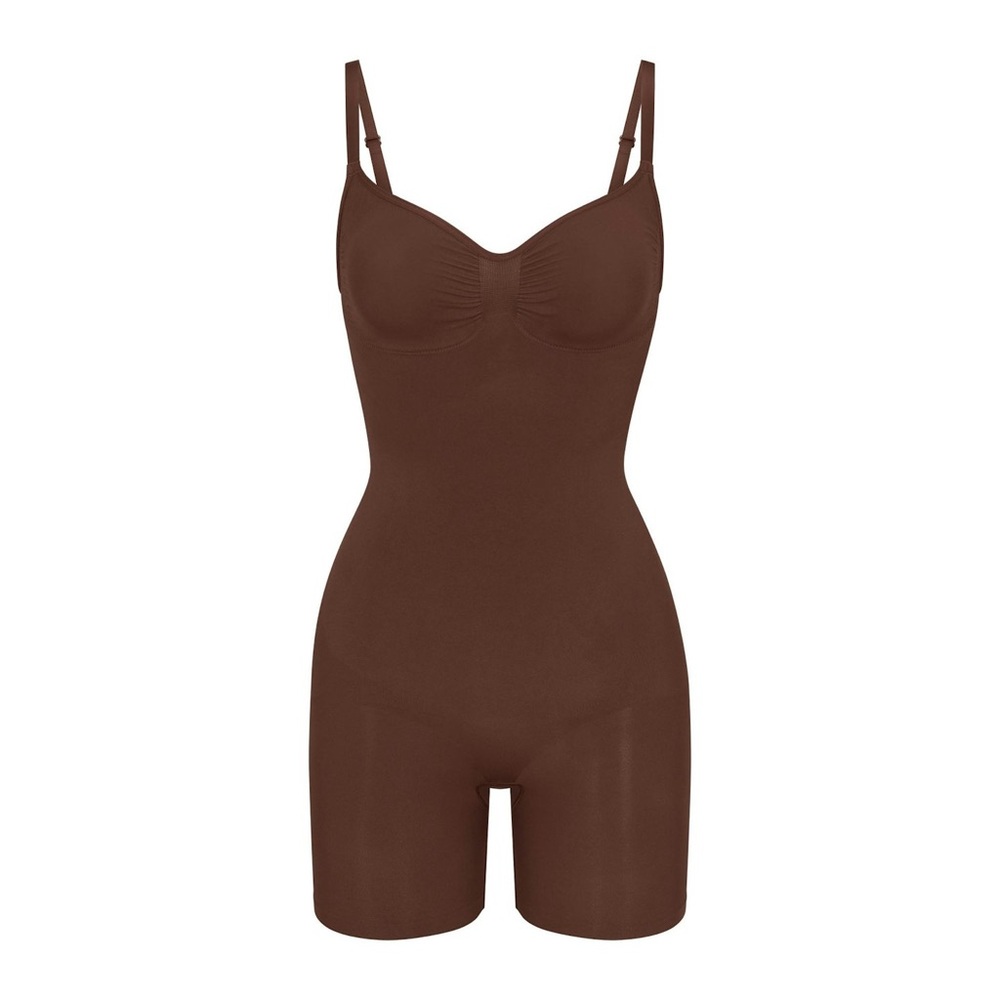 Skims Seamless Brown Bodysuit MidThigh 4x-5x